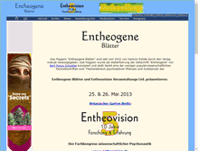 Tablet Screenshot of entheogene.com
